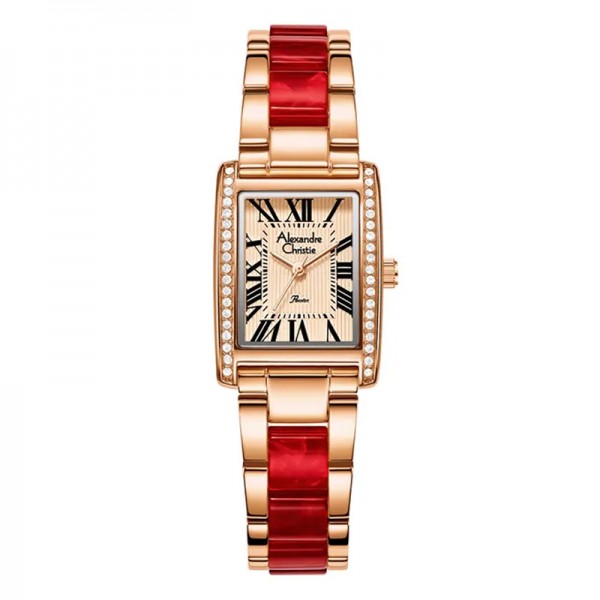 Alexandre Christie AC 2C03 Rosegold Red LHBRGRGRE